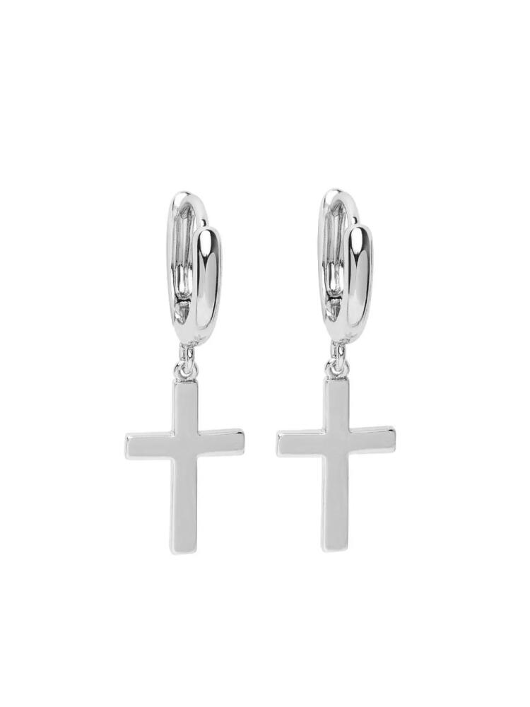 Nialaya Jewelry cross dangling earrings - Silver Cover