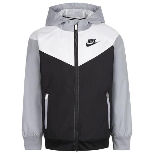 Nike Windrunner Jacket - Boys' Preschool White/Black Cover