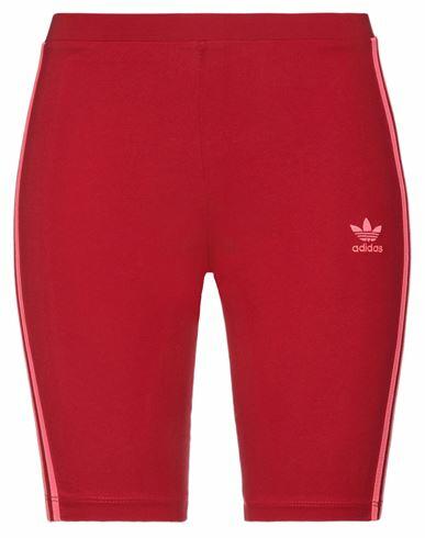 Adidas Originals Woman Leggings Red Cotton, Elastane Cover