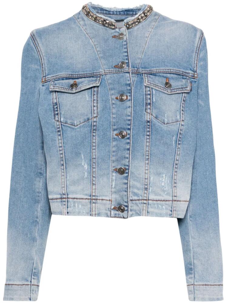 Ermanno Scervino sequin-embellished denim jacket - Blue Cover