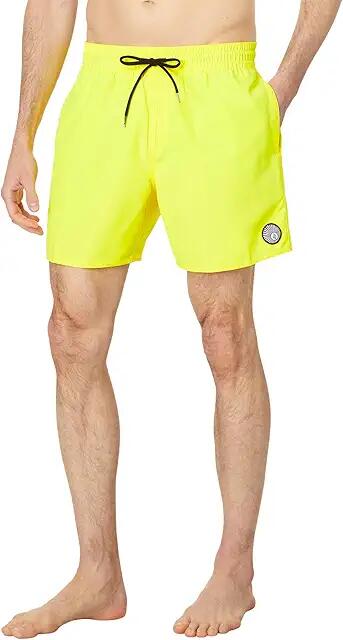 Volcom Lido Solid Trunk 16 (Blazing Yellow) Men's Swimwear Sets Cover