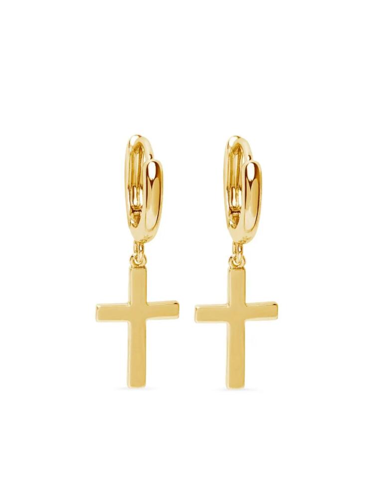 Nialaya Jewelry cross dangling earrings - Gold Cover