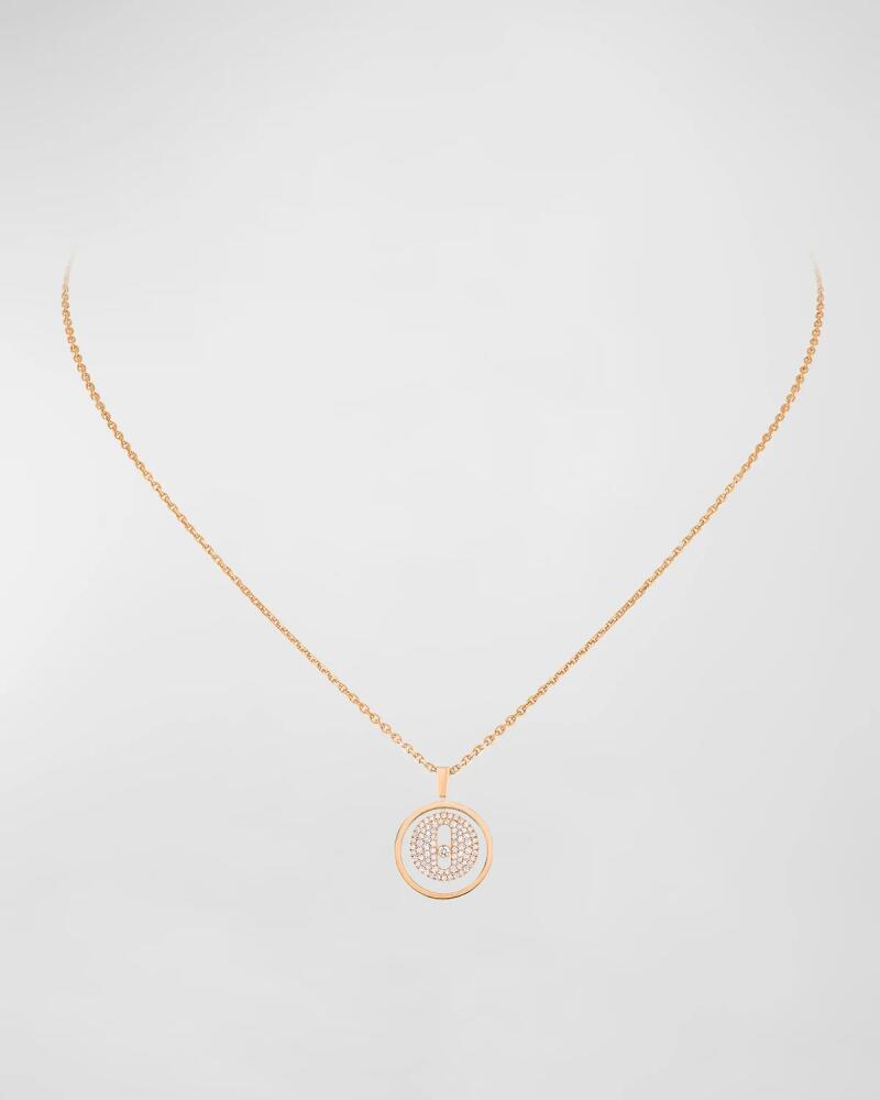 Messika Lucky Move 18k Rose Gold Diamond Pendant Necklace Cover