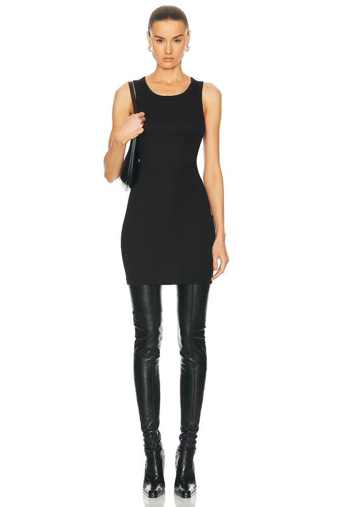 Helmut Lang Rib Tank Dress in Black Cover