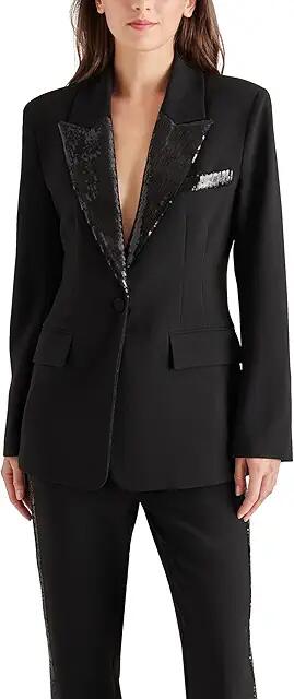 Steve Madden Misha Blazer (Black) Women's Clothing Cover