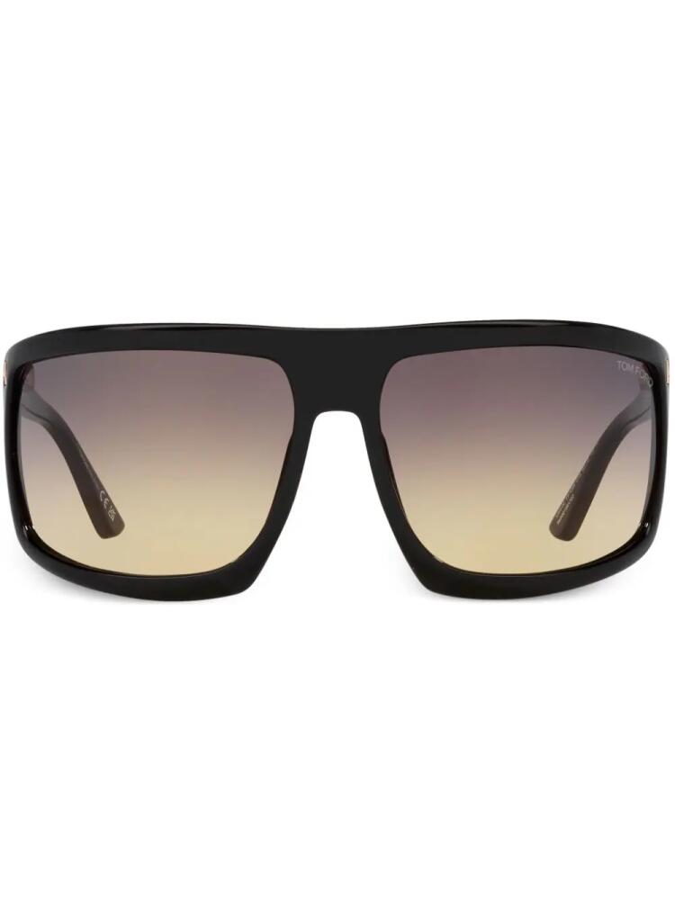 TOM FORD Eyewear Clint-02 sunglasses - Black Cover