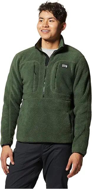 Mountain Hardwear Hicamp Fleece Pullover (Surplus Green) Men's Clothing Cover