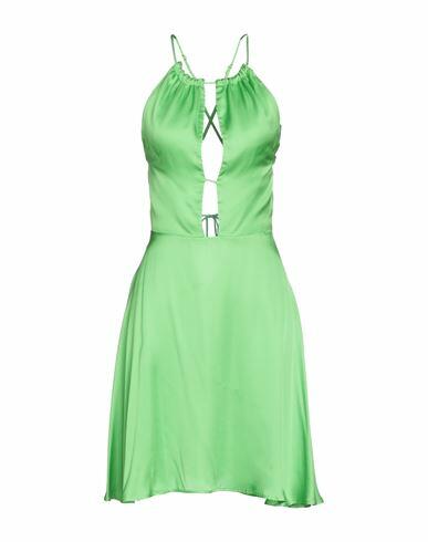 Vicolo Woman Midi dress Light green Viscose Cover