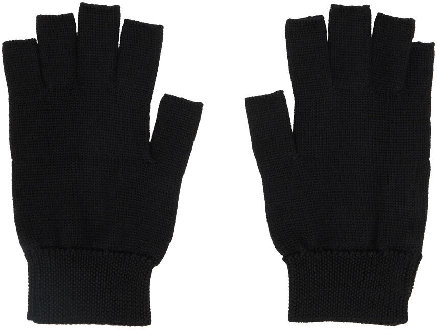 Rick Owens Black Fingerless Gloves Cover