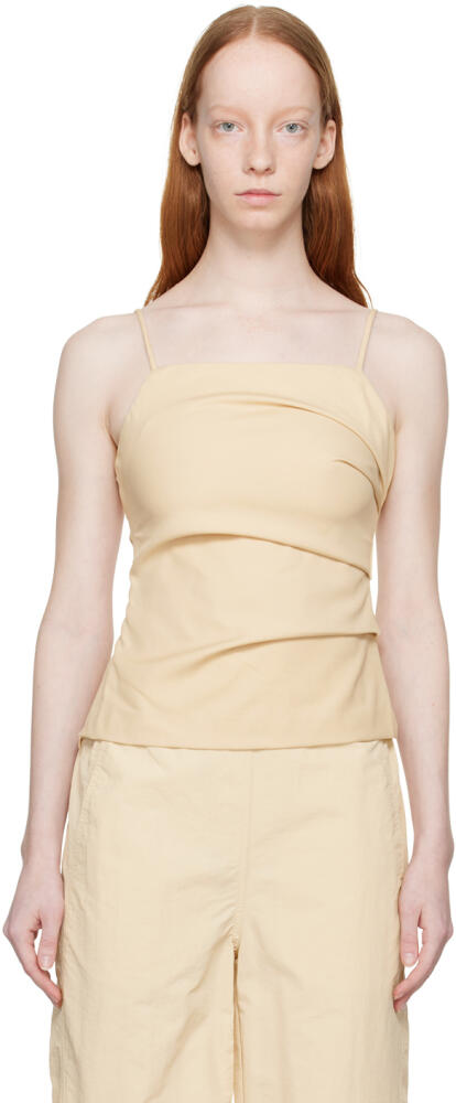 WYNN HAMLYN Beige Martha Camisole Cover