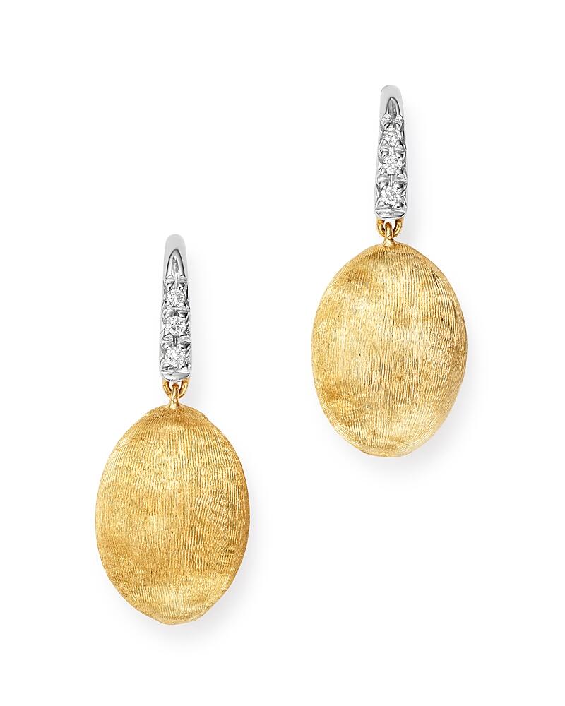 Marco Bicego 18K Yellow Gold Siviglia Diamond Drop Earrings - Exclusive Cover