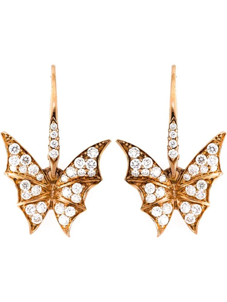 Stephen Webster diamond wing earrings - Metallic Cover