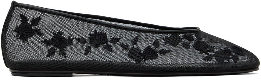 Magda Butrym Black Mesh Ballet Flats Cover