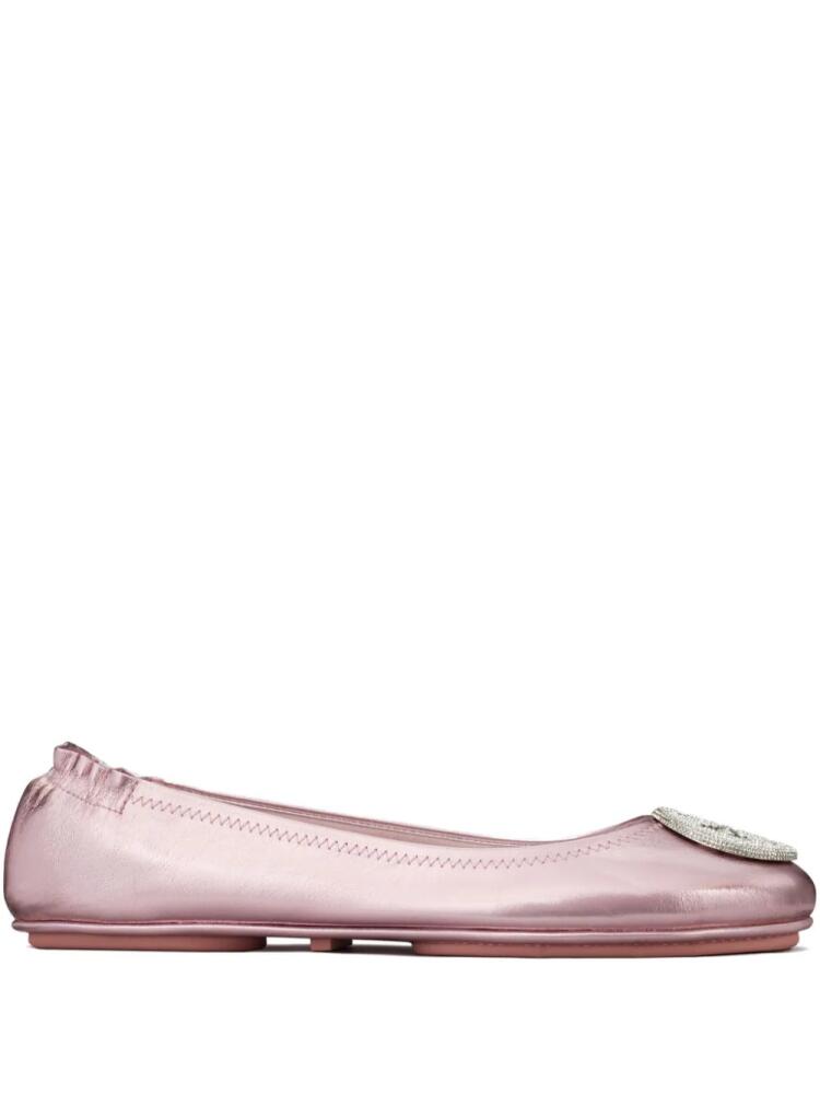 Tory Burch Minnie travel ballerina shoes - Pink Cover