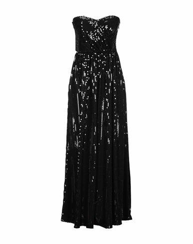 Amen Woman Maxi dress Black Polyester, Acetate, Polyamide, Elastane Cover