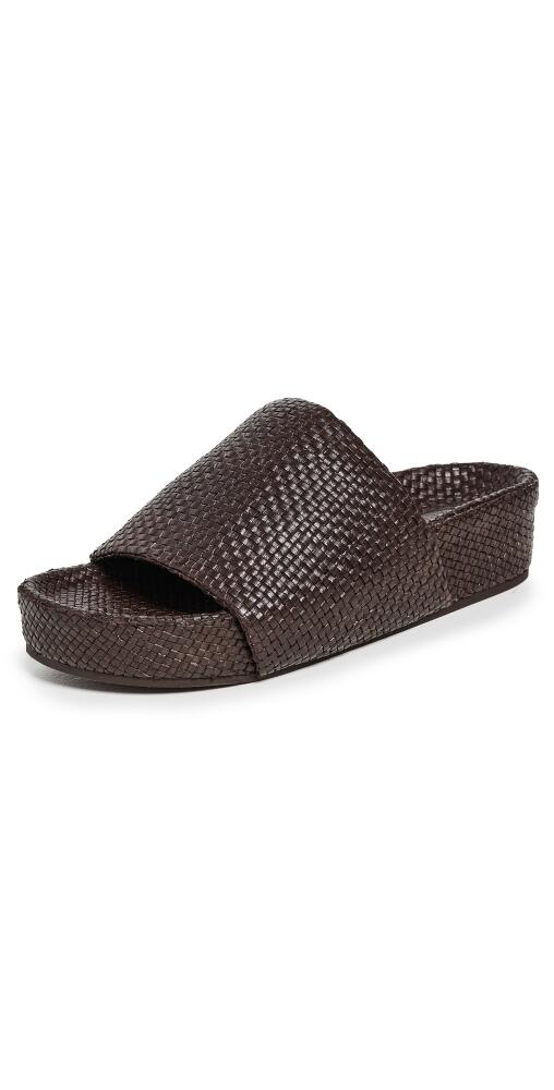 St. Agni Woven Everyday Flatform Slides Chocolate Cover