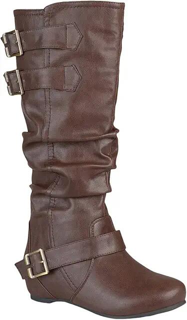 Journee Collection Tiffany Boot (Brown) Women's Shoes Cover