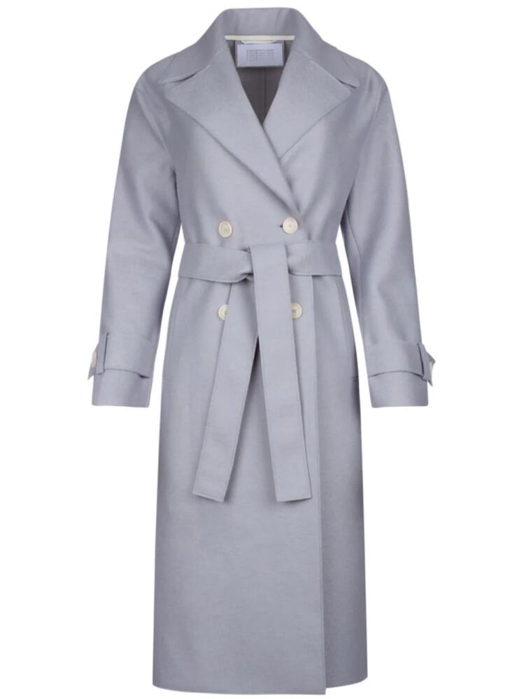 Harris Wharf London double-breasted wool trench coat - Grey Cover