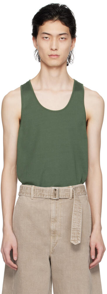 LEMAIRE Green Scoop Neck Tank Top Cover