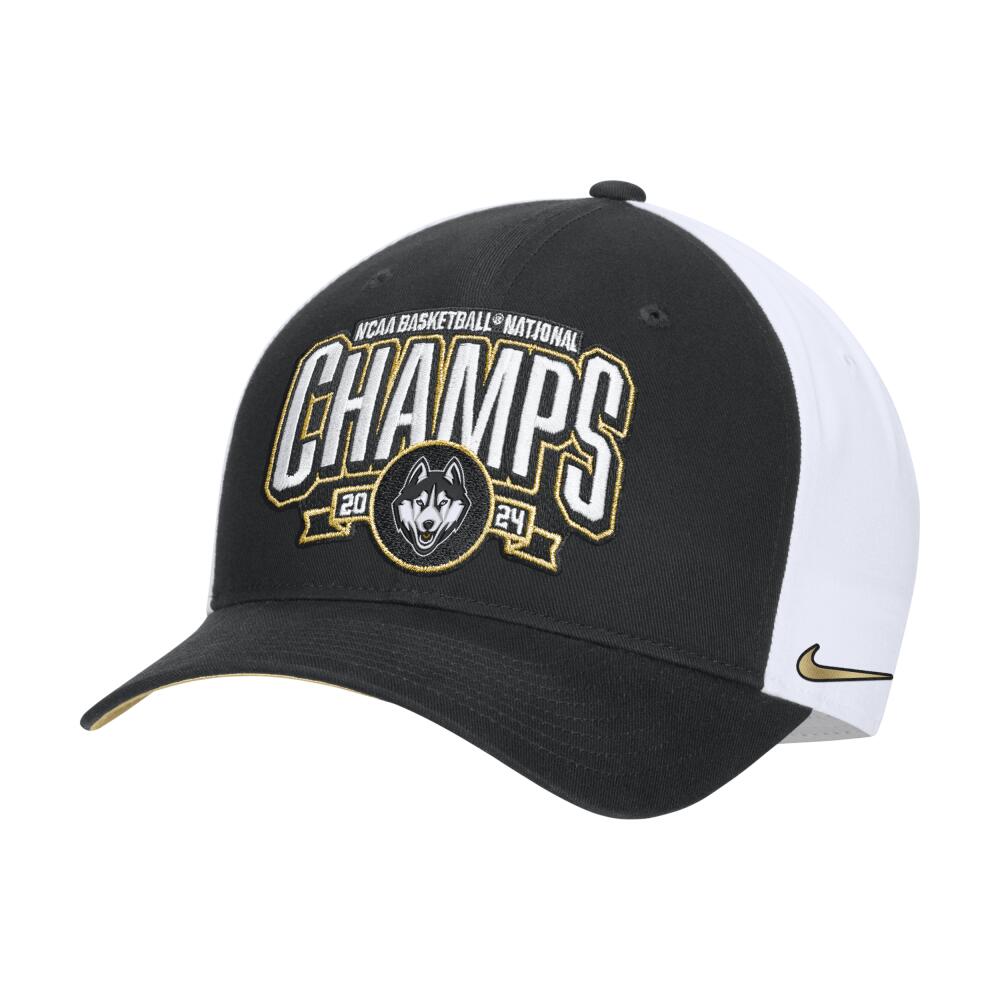 UConn Classic99 2024 National Champ Nike Unisex College Basketball Cap in Black Cover