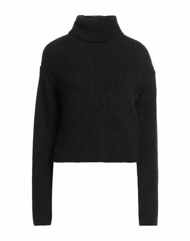 Kontatto Woman Turtleneck Black Acrylic, Mohair wool, Polyamide Cover