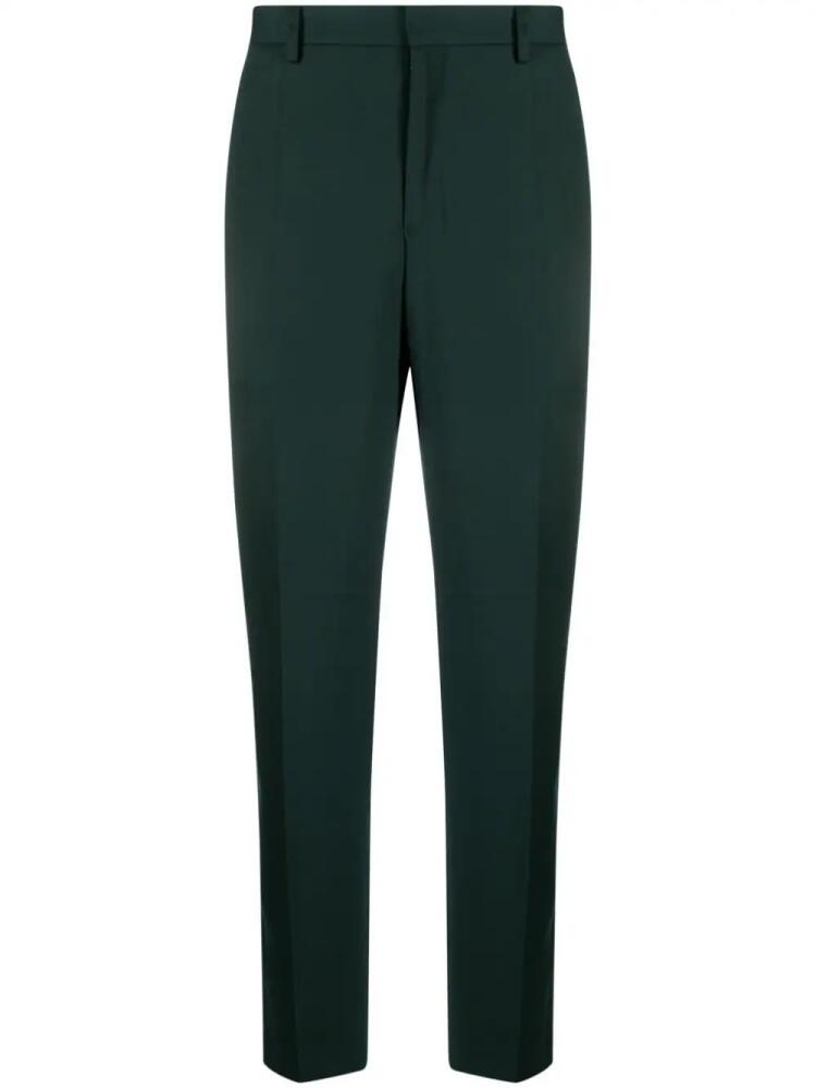 Etudes Downtown pressed-crease straight-leg trousers - Green Cover