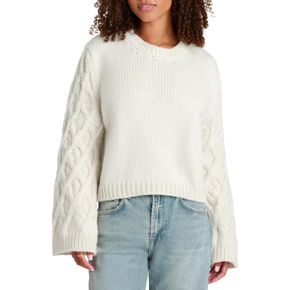 Splendid Ember Crewneck Cashmere Sweater in Pale Oak Cover