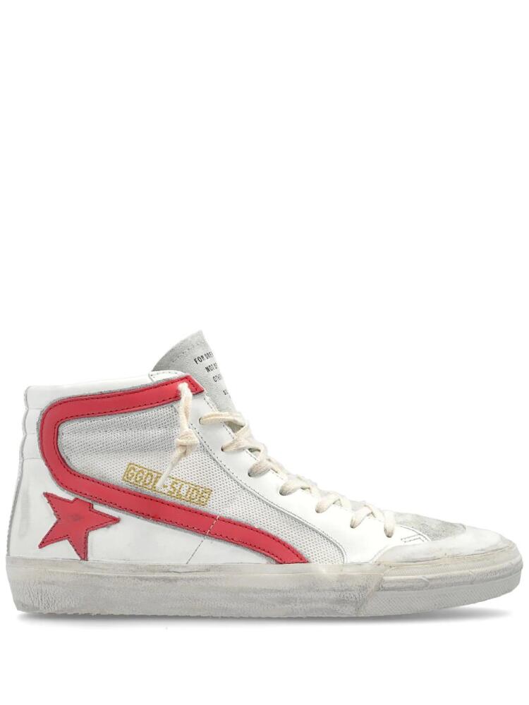 Golden Goose Slide star-patch high-top sneakers - Neutrals Cover