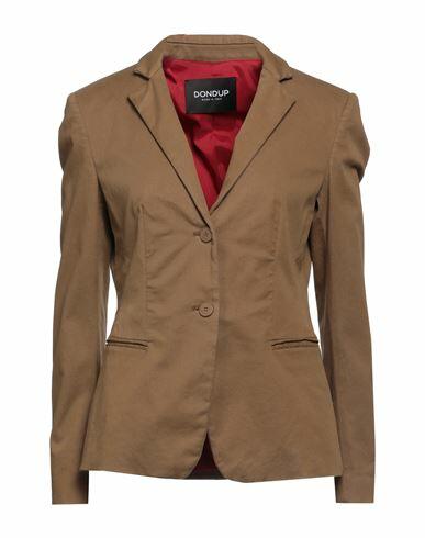 Dondup Woman Blazer Camel Cotton, Lyocell, Elastane Cover