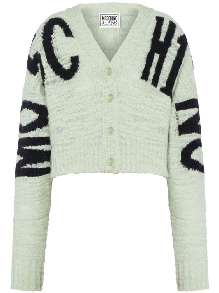 MOSCHINO JEANS cropped knitted cardigan - Green Cover