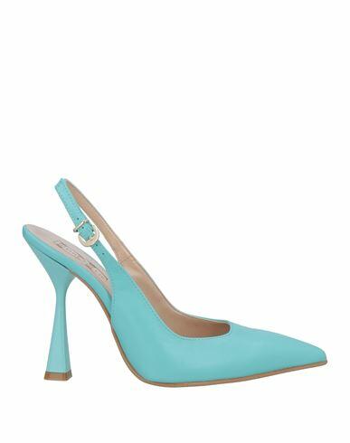 Divine Follie Woman Pumps Turquoise Soft Leather Cover