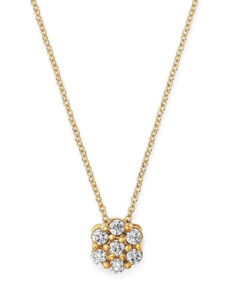 Bloomingdale's Fine Collection Diamond Cluster Pendant Necklace in 14K Yellow Gold, 0.15 ct. t. w. - Exclusive Cover