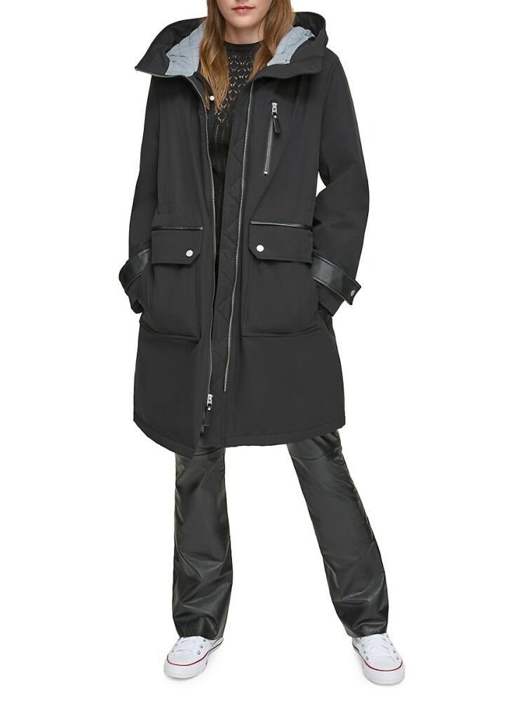 Andrew Marc Women's Gemas Hooded Parka - Black Cover