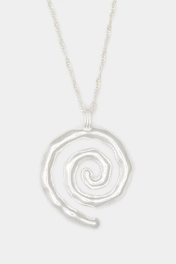 Deux Lions Jewelry Sacred Spiral Necklace in Silver Cover