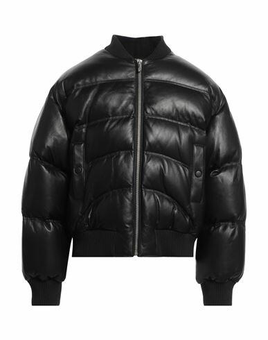 Gcds Man Puffer Black Leather Cover