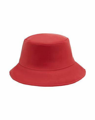 8 By Yoox Water Resistant Bucket Hat Hat Red PVA - Polyvinyl alcohol, Polyester, Polyurethane Cover