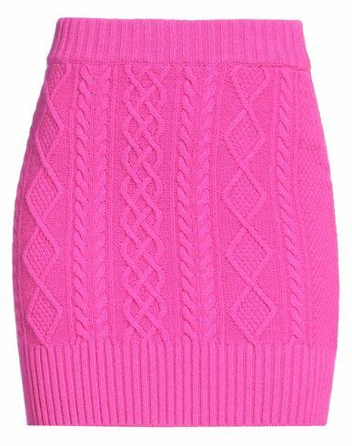 Eleonora Gottardi Woman Mini skirt Fuchsia Eco-cashmere, Merino Wool Cover