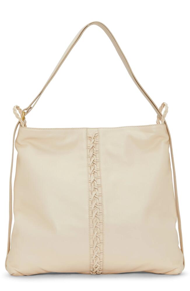 Vince Camuto Licia Hobo Bag in Warm Vanilla Cotana Cover