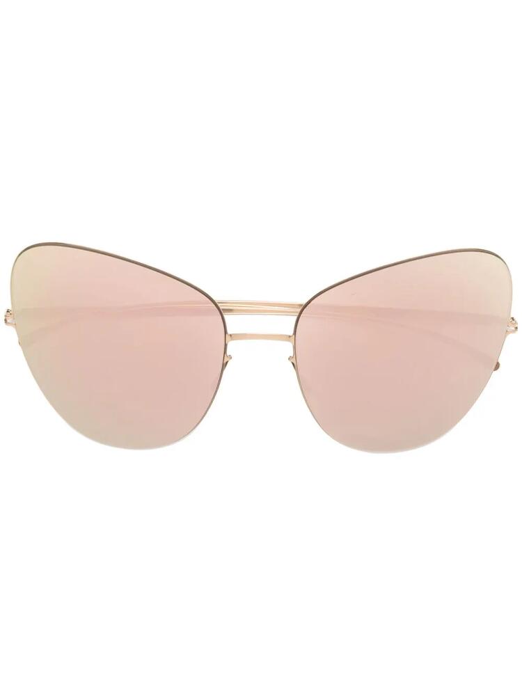 Mykita MYKITA X MAISON MARGIELA mirrored sunglasses - Gold Cover