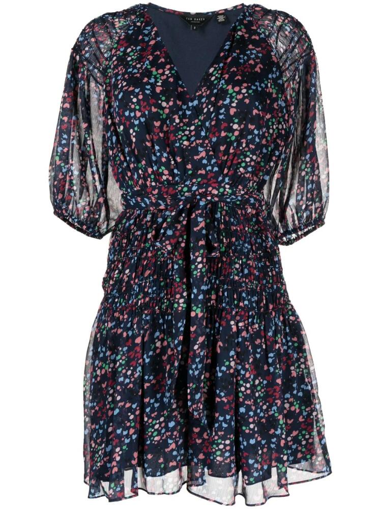 Ted Baker Casadee wrap mini dress - Blue Cover