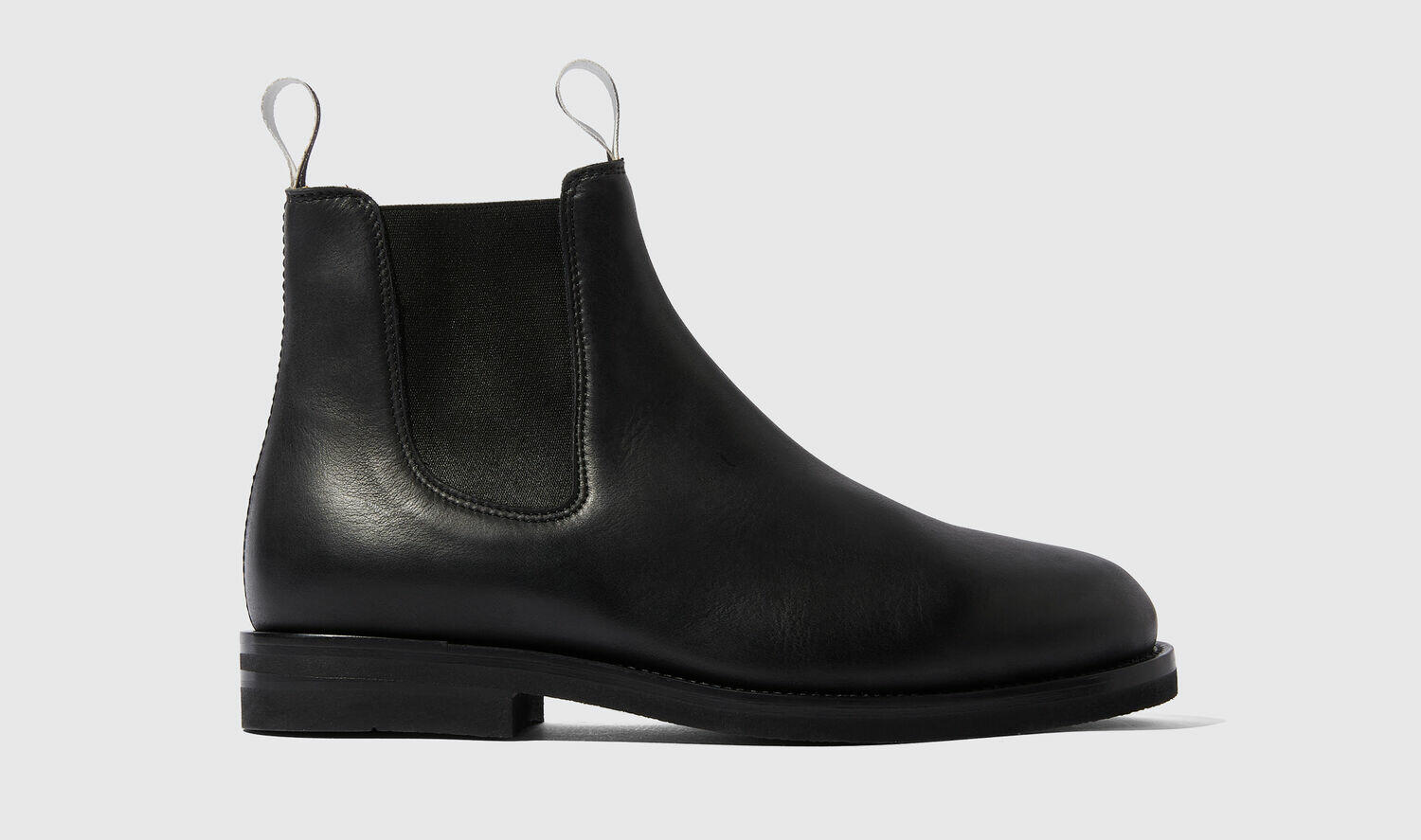 Scarosso Chelsea Boots William III Black Calf Leather Cover