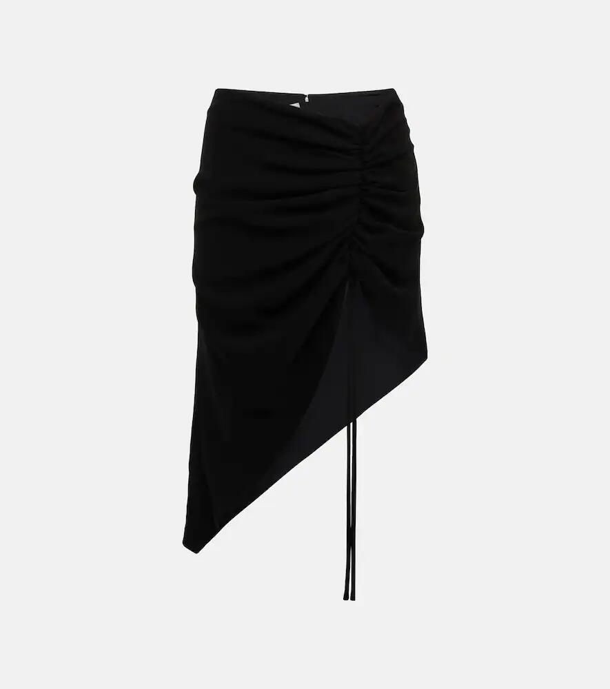 Mônot Asymmetric crêpe midi skirt Cover