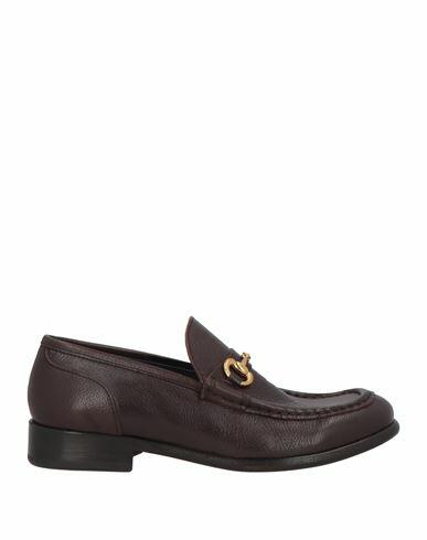 Seboy's Man Loafers Dark brown Leather Cover