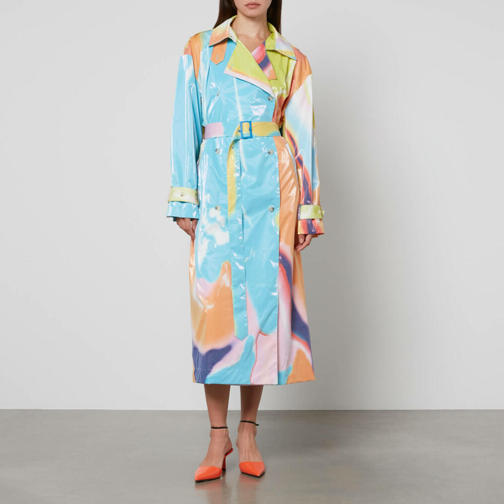 Stine Goya Phoebe Printed PU Trench Coat Cover