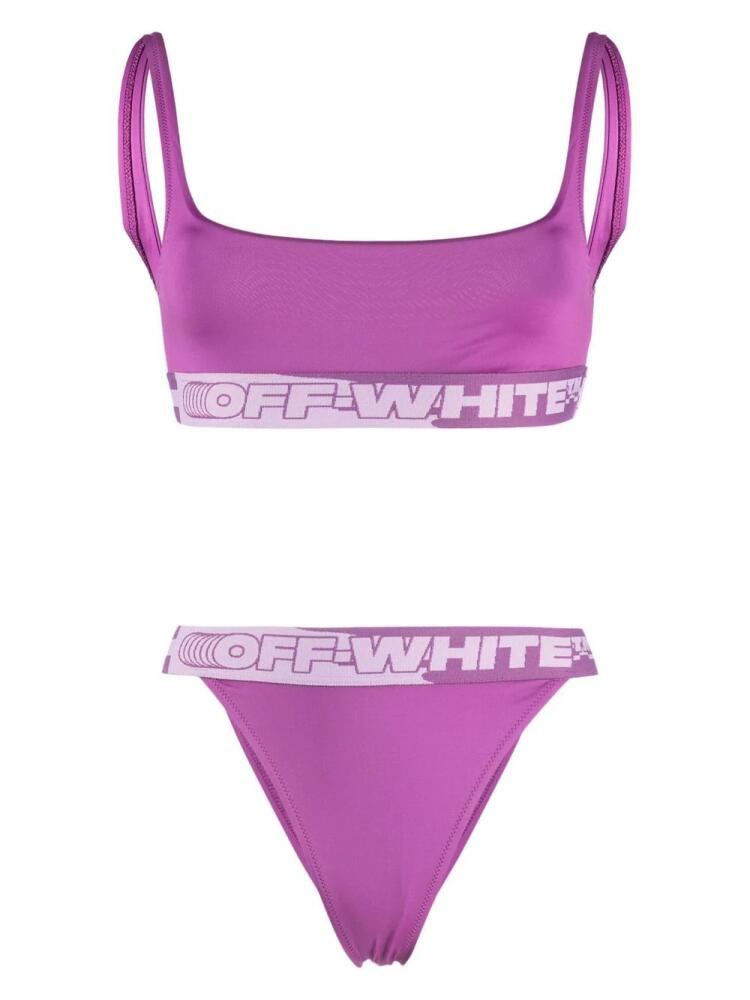 Off-White logo tape bikini - Pink Cover