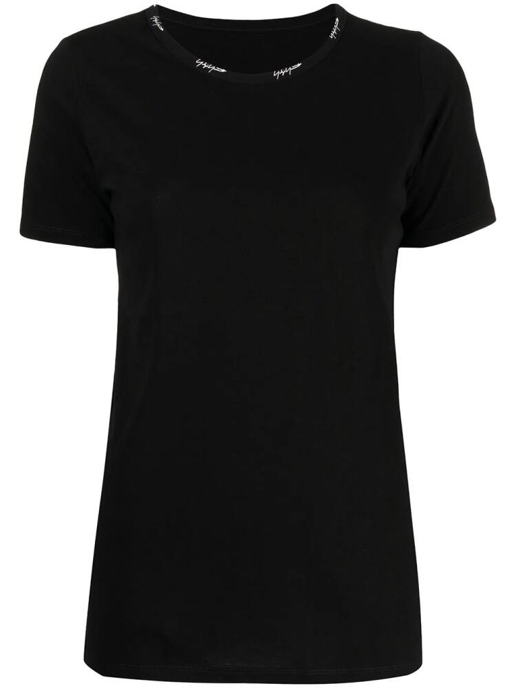 Yohji Yamamoto short-sleeved cotton T-shirt - Black Cover