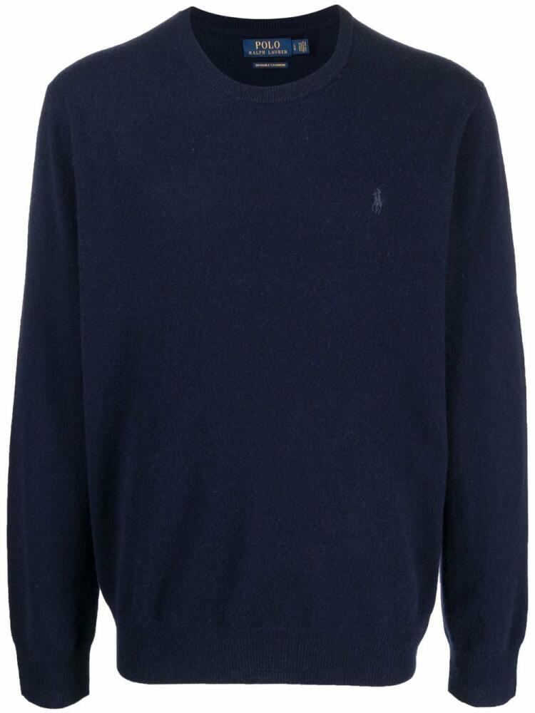 Polo Ralph Lauren Polo Pony-embroidered cashmere jumper - Blue Cover