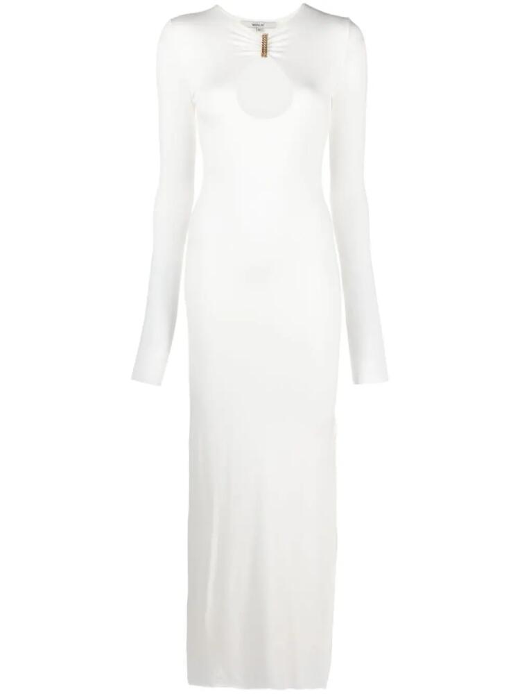 MANURI Mary Jean chain-link midi dress - White Cover