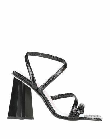 Chiara Ferragni Woman Sandals Black Textile fibers Cover