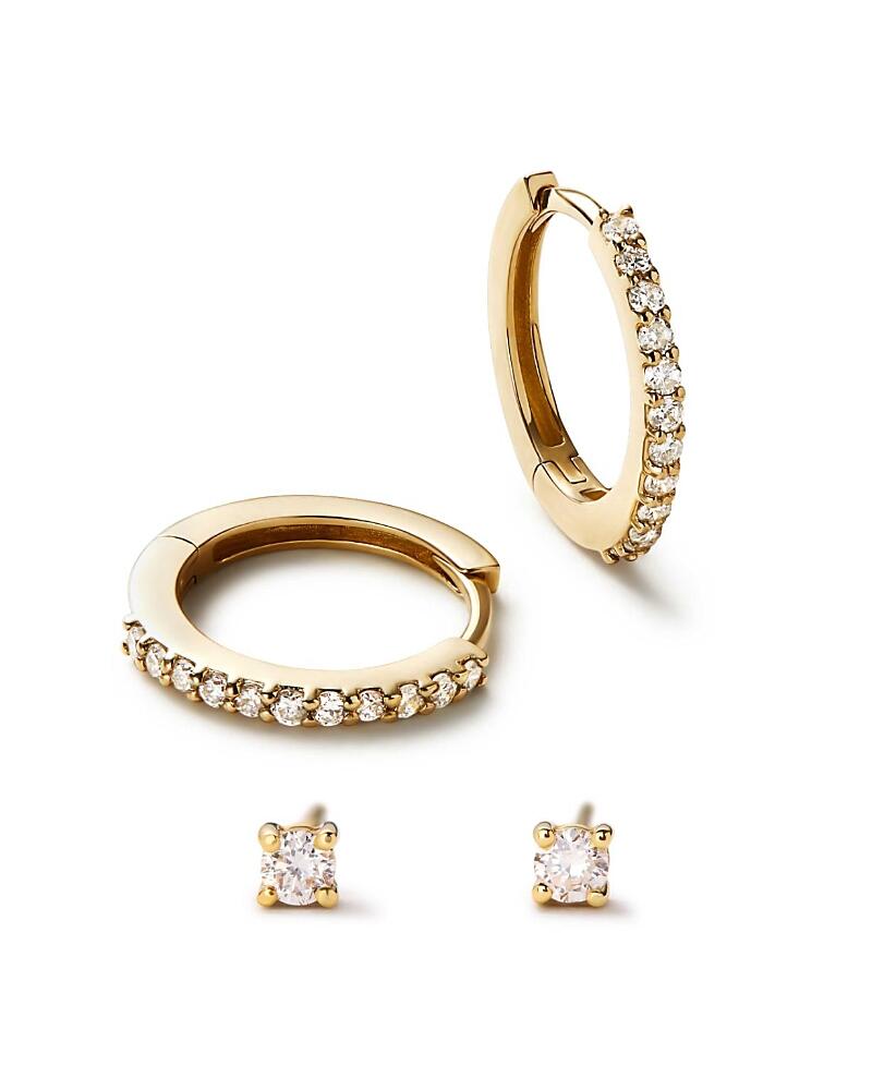 Ana Luisa Lab Grown Diamond Earrings - Gold Diamond Earring Set Cover